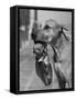 Great Dane Holding Chihuahua in Purse-Bettmann-Framed Stretched Canvas