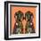 Great Dane Love Tangerine-Sharon Turner-Framed Art Print