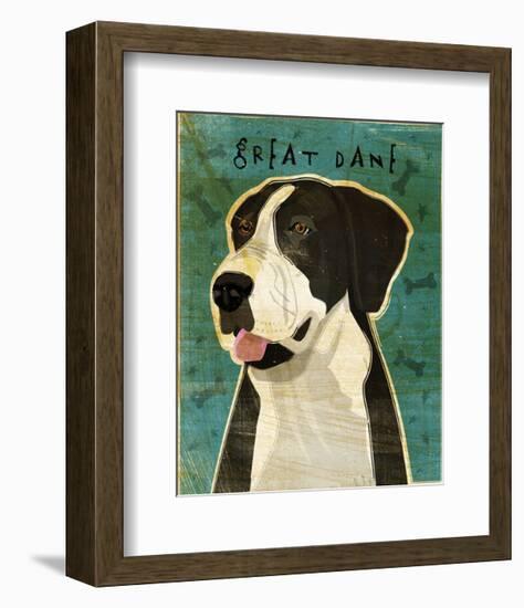 Great Dane (Mantle, no crop)-John W^ Golden-Framed Art Print