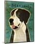 Great Dane (Mantle, no crop)-John W^ Golden-Mounted Art Print