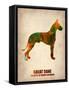 Great Dane Poster-NaxArt-Framed Stretched Canvas