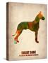 Great Dane Poster-NaxArt-Stretched Canvas