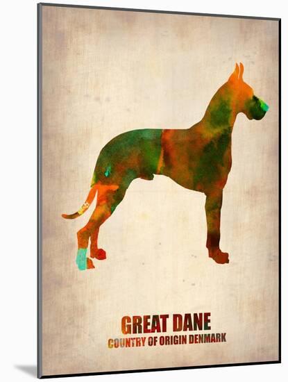 Great Dane Poster-NaxArt-Mounted Art Print