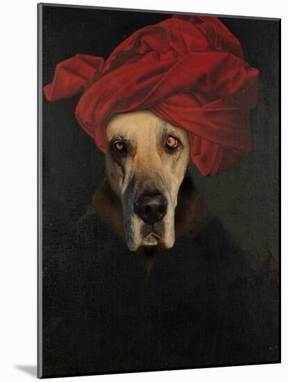 Great Dane-J Hovenstine Studios-Mounted Giclee Print