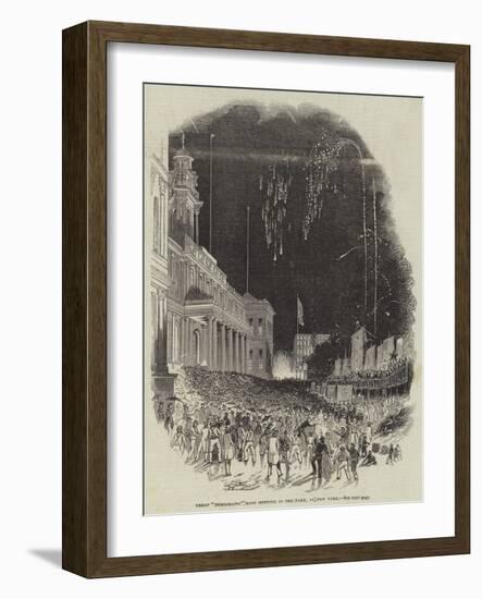 Great Democratic Mass Meeting in the Park, at New York-null-Framed Giclee Print