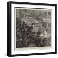 Great Demonstration in Aid of the London Hospitals at Mr Charrington's Hall, in the East End-Charles Joseph Staniland-Framed Giclee Print