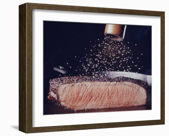 Great Dinners: Pepper Steak-John Dominis-Framed Photographic Print