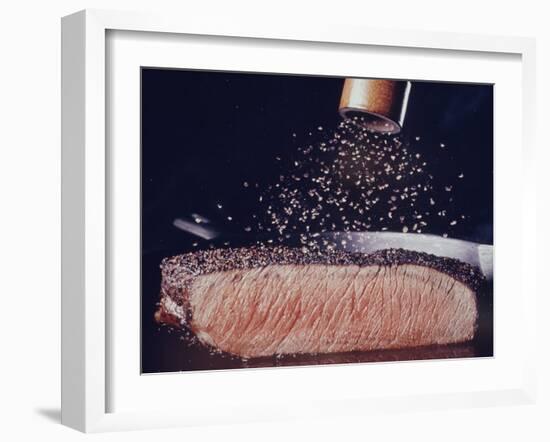 Great Dinners: Pepper Steak-John Dominis-Framed Photographic Print