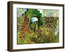 Great Dixter: Topiary and Flowers-Mary Kuper-Framed Giclee Print