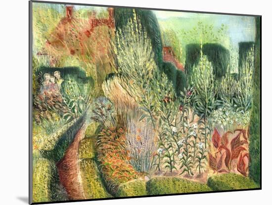 Great Dixter: Topiary and Paths-Mary Kuper-Mounted Giclee Print