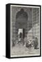 Great Door of the Mosque El Azhar in Cairo-Charles Auguste Loye-Framed Stretched Canvas