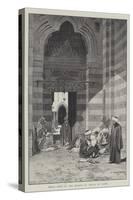 Great Door of the Mosque El Azhar in Cairo-Charles Auguste Loye-Stretched Canvas