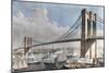 Great East River Suspension Bridge, Brooklyn, New York City, c.1883-null-Mounted Giclee Print