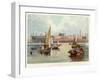 Great Eastern' on the Stocks at Millwall on the Thames, 1857-null-Framed Giclee Print