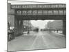 Great Eastern Railway Bridge over the Bow Road, Poplar, London, 1915-null-Mounted Photographic Print