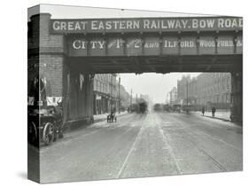 Great Eastern Railway Bridge over the Bow Road, Poplar, London, 1915-null-Stretched Canvas
