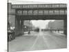 Great Eastern Railway Bridge over the Bow Road, Poplar, London, 1915-null-Stretched Canvas