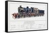 Great Eastern Railway Express Loco No 1853-W.j. Stokoe-Framed Stretched Canvas