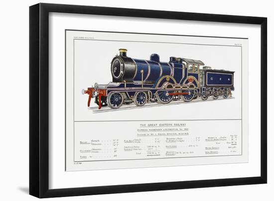 Great Eastern Railway Express Loco No 1853-W.j. Stokoe-Framed Art Print