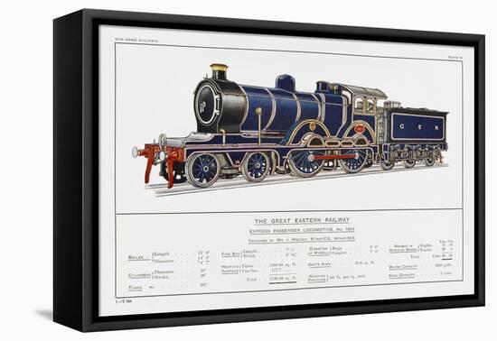 Great Eastern Railway Express Loco No 1853-W.j. Stokoe-Framed Stretched Canvas