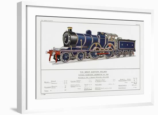 Great Eastern Railway Express Loco No 1853-W.j. Stokoe-Framed Art Print