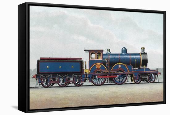 Great Eastern Railway Express Locomotive No 1000 Claud Hamilton-null-Framed Stretched Canvas