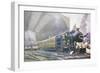 Great Eastern Railway Steam Locomotive in Liverpool Street Station-null-Framed Giclee Print
