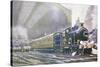 Great Eastern Railway Steam Locomotive in Liverpool Street Station-null-Stretched Canvas