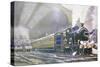Great Eastern Railway Steam Locomotive in Liverpool Street Station-null-Stretched Canvas
