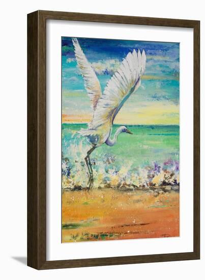 Great Egret I-Patricia Pinto-Framed Art Print