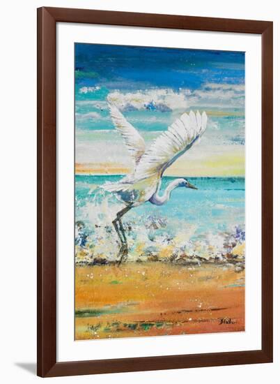 Great Egret I-Patricia Pinto-Framed Art Print