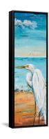 Great Egret Panel II-Patricia Pinto-Framed Stretched Canvas