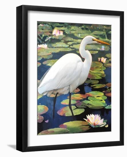 Great Egret-Max Hayslette-Framed Giclee Print