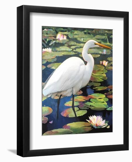 Great Egret-Max Hayslette-Framed Giclee Print