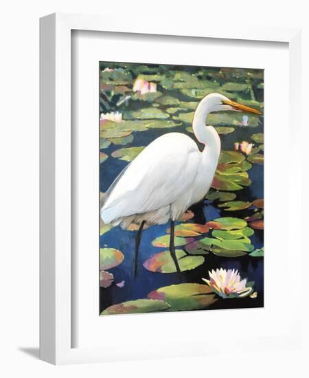 Great Egret-Max Hayslette-Framed Giclee Print