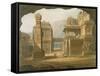 Great Excavated Temple at Ellora in 1813-Captain Robert M. Grindlay-Framed Stretched Canvas