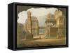 Great Excavated Temple at Ellora in 1813-Captain Robert M. Grindlay-Framed Stretched Canvas