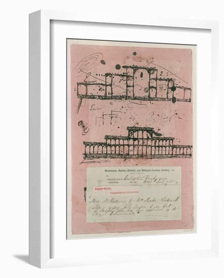 Great Exhibition, 1851: First Sketch for the Building, 1850-Sir Joseph Paxton-Framed Giclee Print