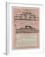 Great Exhibition, 1851: First Sketch for the Building, 1850-Sir Joseph Paxton-Framed Giclee Print