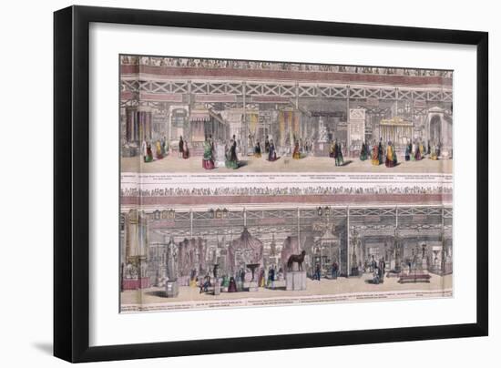 Great Exhibition, Crystal Palace, Hyde Park, London, 1851-null-Framed Giclee Print