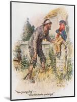 Great Expectations, Pip Encounters the Convict in the Churchyard-Charles Edmund Brock-Mounted Giclee Print
