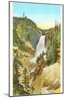 Great Fall from Red Rock, Yellowstone National Park-null-Mounted Art Print