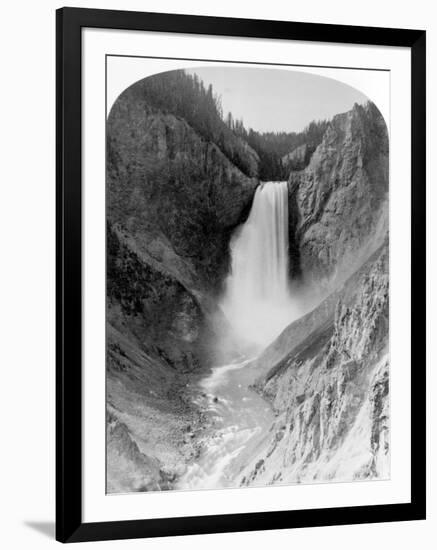 Great Falls of the Yellowstone, 360 feet, c.1883-Frank Jay Haynes-Framed Giclee Print