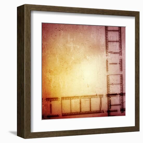 Great Film Strip for Textures and Backgrounds Frame-ilolab-Framed Art Print