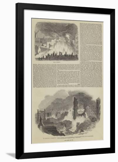 Great Fire and Loss of Life in Liverpool-null-Framed Premium Giclee Print