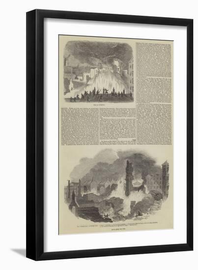 Great Fire and Loss of Life in Liverpool-null-Framed Giclee Print