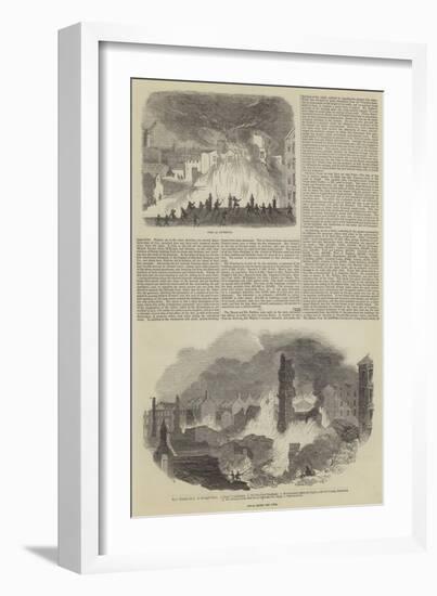 Great Fire and Loss of Life in Liverpool-null-Framed Giclee Print