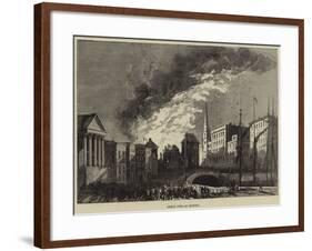 Great Fire at Bristol-null-Framed Giclee Print