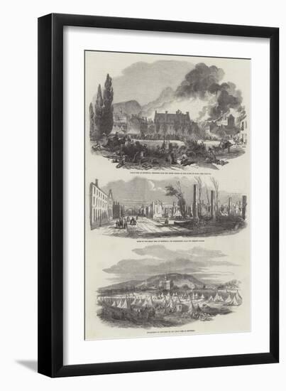Great Fire at Montreal-null-Framed Giclee Print