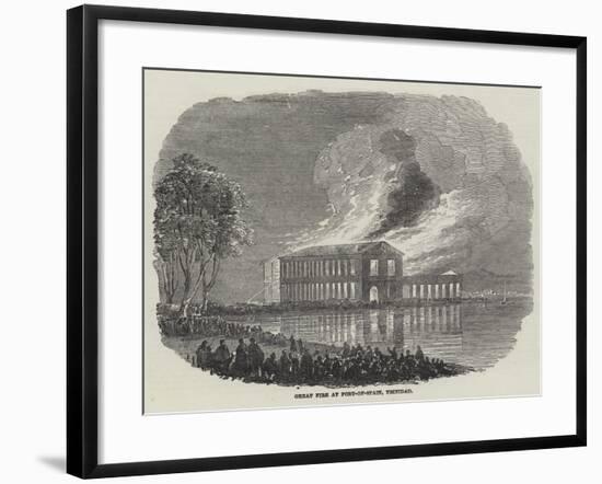 Great Fire at Port-Of-Spain, Trinidad-null-Framed Giclee Print